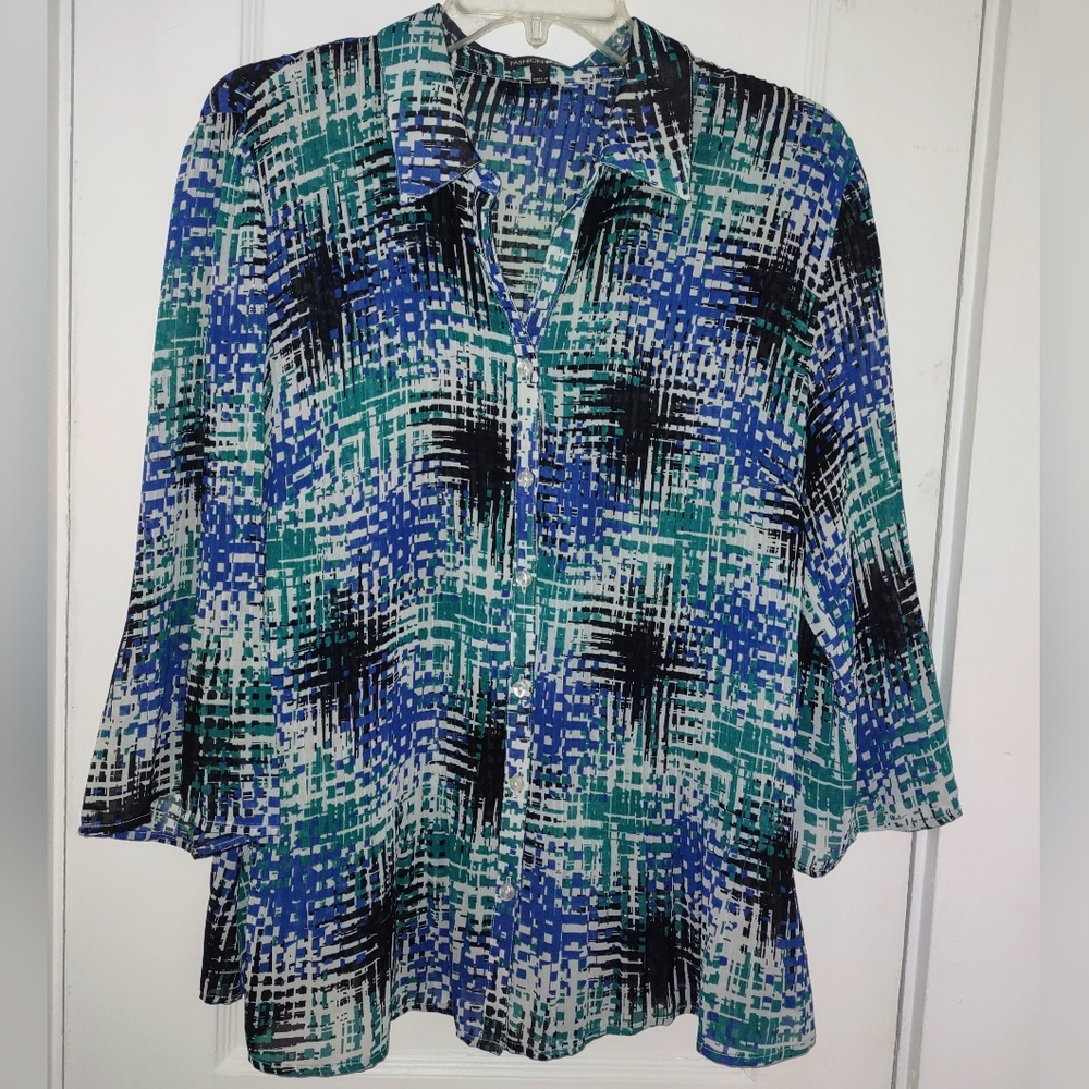 Vintage Button Down Blouse Fashion Bug